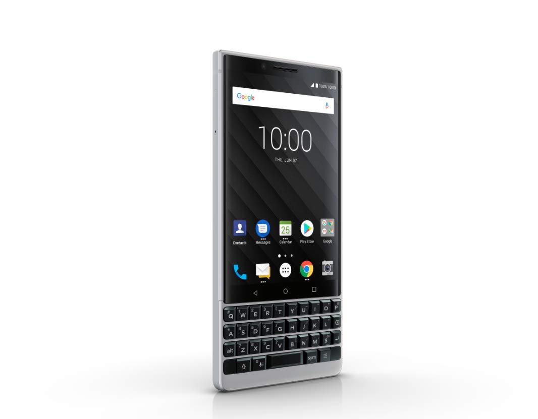 Blackberry Key 2 Silver 64GB Single Sim BBF100-2 GSM Factory